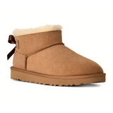 UGG® Classic Ultra Mini Bailey Bow (Women) - Chestnut