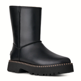 UGG® Uptowner Short Boot (Women) - Black Leather
