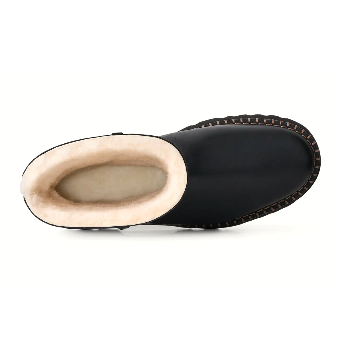 UGG® Uptowner Short Boot (Women) - Black Leather
