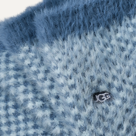 UGG® Enlie Crew (Women) - Tahoe Blue/Sky Blue Check Accessories - Socks - Lifestyle - The Heel Shoe Fitters