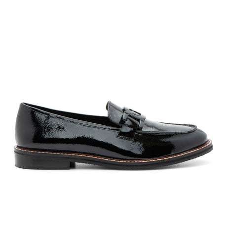 Ara Kyle II Chain Loafer (Women) - Black Patent Leather Dress-Casual - Loafers - The Heel Shoe Fitters