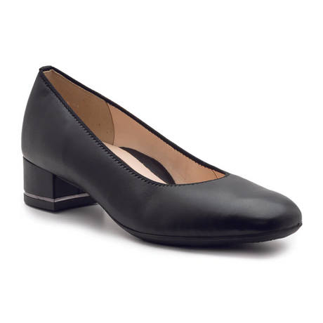 Ara Gabrielle Pump (Women) - Black Leather Dress-Casual - Heels - The Heel Shoe Fitters