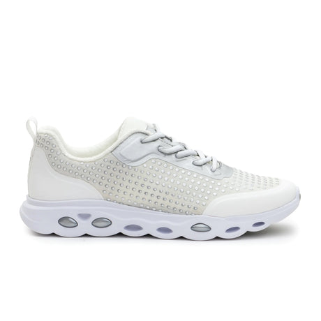 Ara Montclair Sneaker (Women) - White/Silver Athletic - Casual - Lace Up - The Heel Shoe Fitters