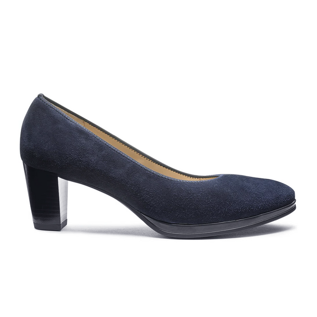 Ara Ophelia Pump (Women) - Navy Kid Suede Dress-Casual - Heels - The Heel Shoe Fitters