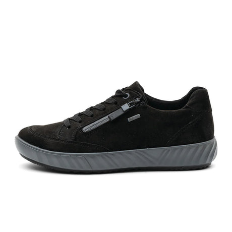 Ara Allesandra Sneaker (Women) - Black Microsuede Athletic - Casual - Lace Up - The Heel Shoe Fitters