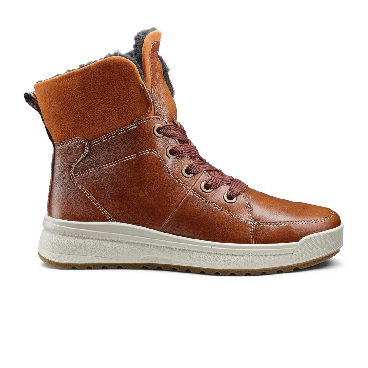 Ara Albany Mid Boot (Women) - Cognac Boots - Casual - Mid - The Heel Shoe Fitters