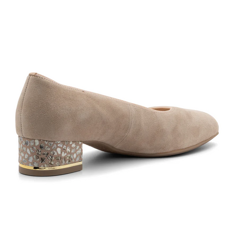 Ara Gabrielle Pump (Women) - Sand Suede Dress-Casual - Heels - The Heel Shoe Fitters