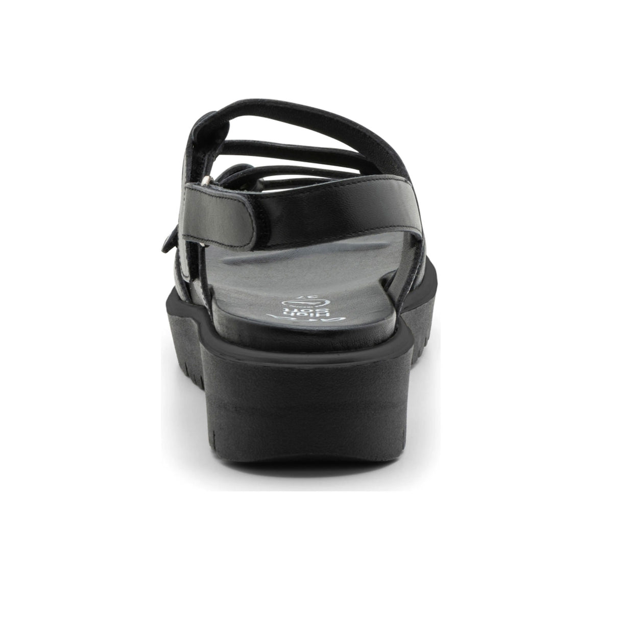 Ara Bayview Wedge Sandal (Women) - Black Nappa Leather Sandal - Heel/Wedge - The Heel Shoe Fitters