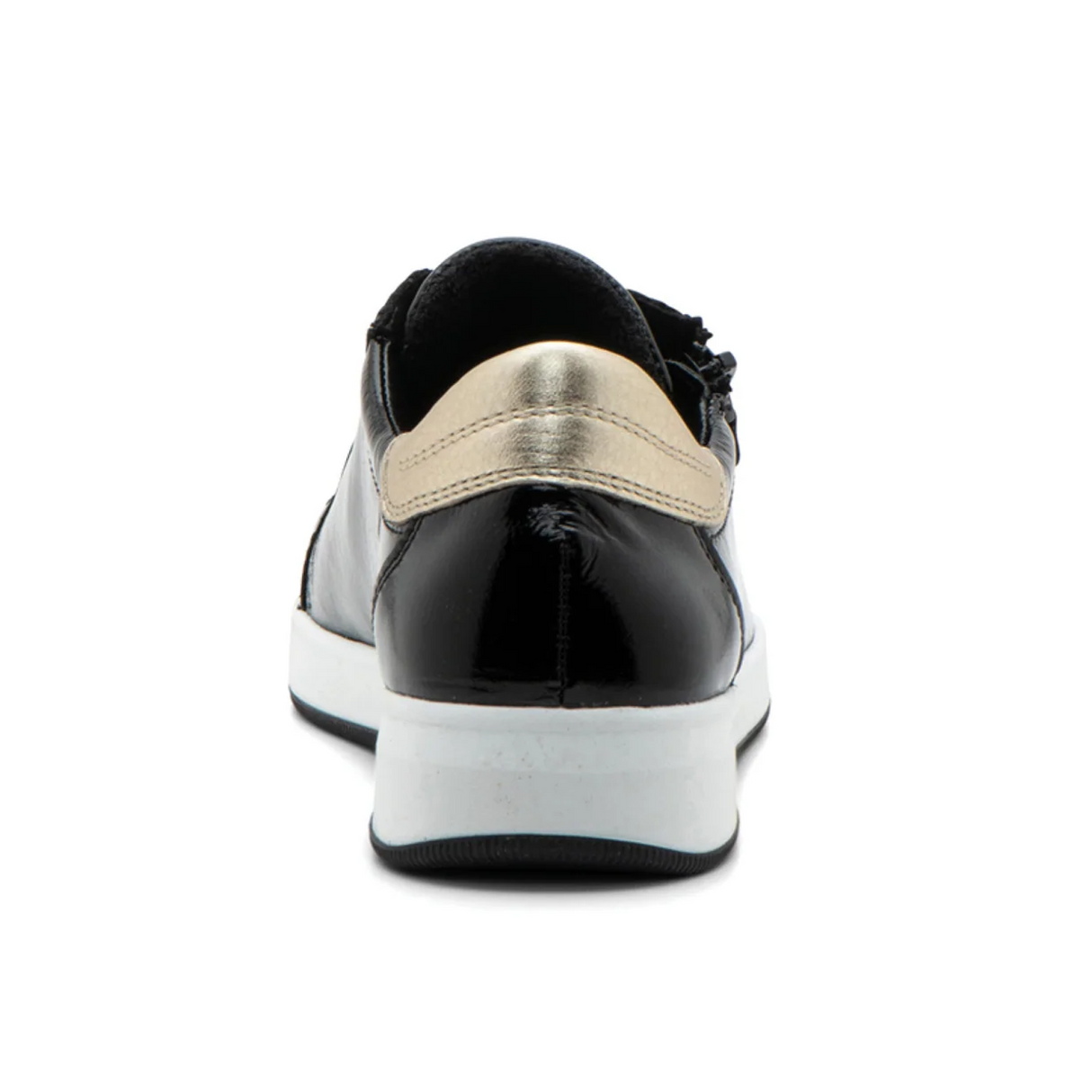 Ara Rei-Low Sneaker (Women) - Black Patent Athletic - Casual - Lace Up - The Heel Shoe Fitters