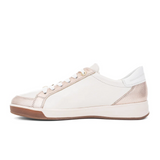 Ara Rei-Low Sneaker (Women) - Cream Calf/Sand Metallic Athletic - Casual - Lace Up - The Heel Shoe Fitters