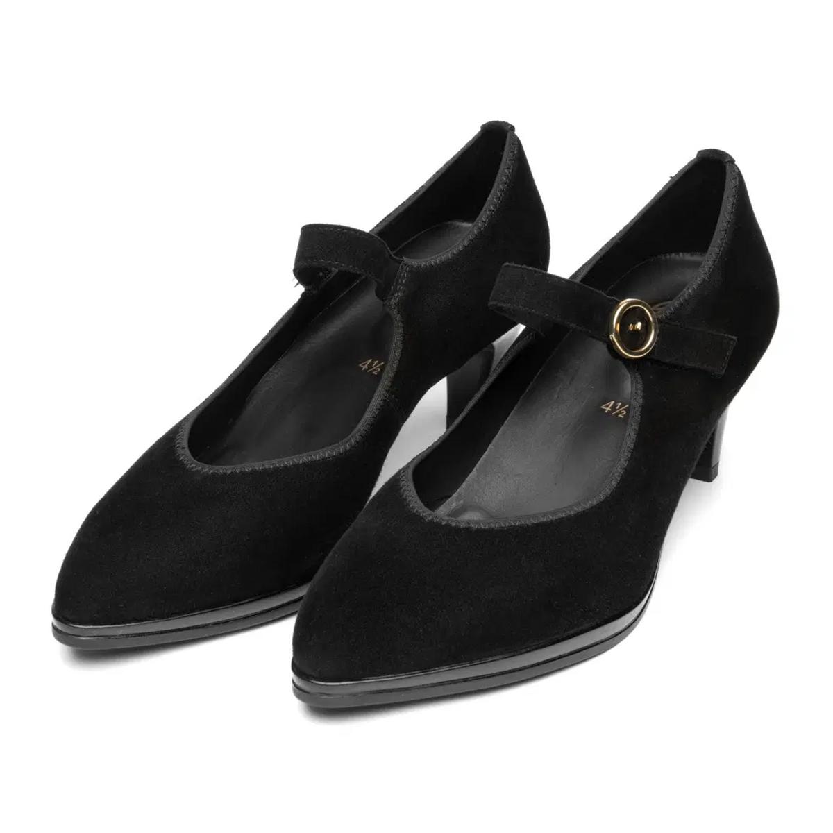 Ara Amethyst Mary Jane Heel (Women) - Black Suede