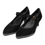 Ara Amethyst Mary Jane Heel (Women) - Black Suede