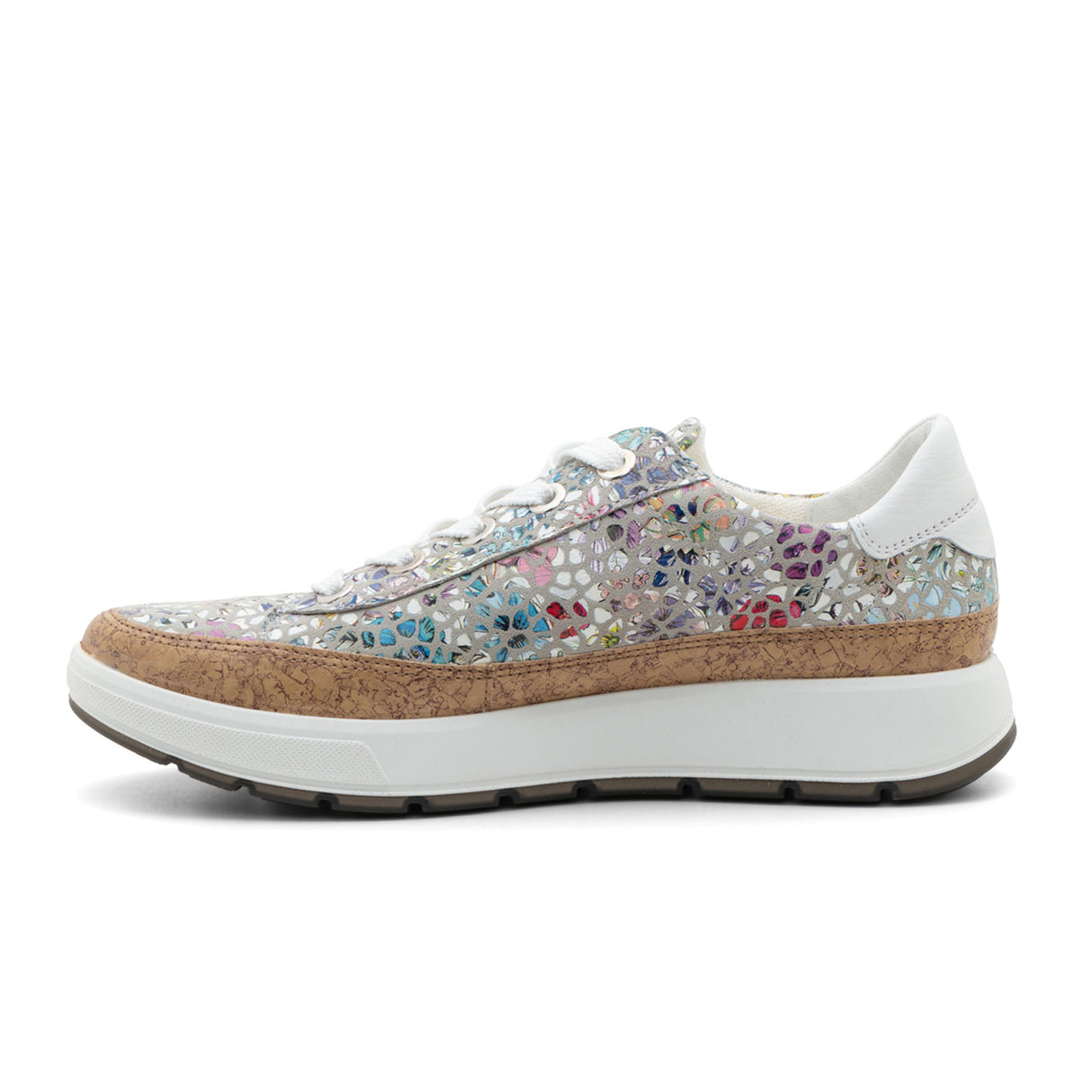Ara Rem Sneaker (Women) - Natural/Stone/White Kork Athletic - Casual - Lace Up - The Heel Shoe Fitters