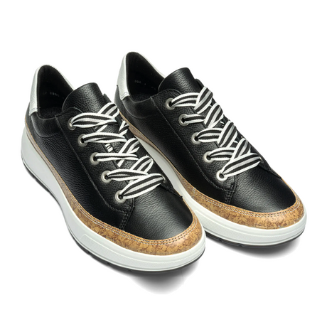 Ara Rem Sneaker (Women) - Natur/Black Athletic - Casual - Lace Up - The Heel Shoe Fitters