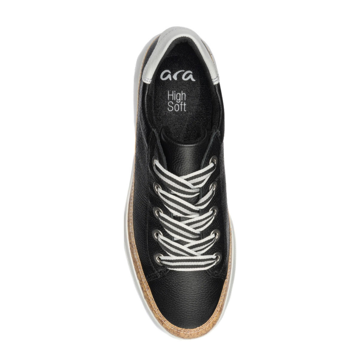 Ara Rem Sneaker (Women) - Natur/Black Athletic - Casual - Lace Up - The Heel Shoe Fitters