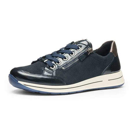 Ara Oleanna Sneaker (Women) - Navy Suede Athletic - Casual - Lace Up - The Heel Shoe Fitters