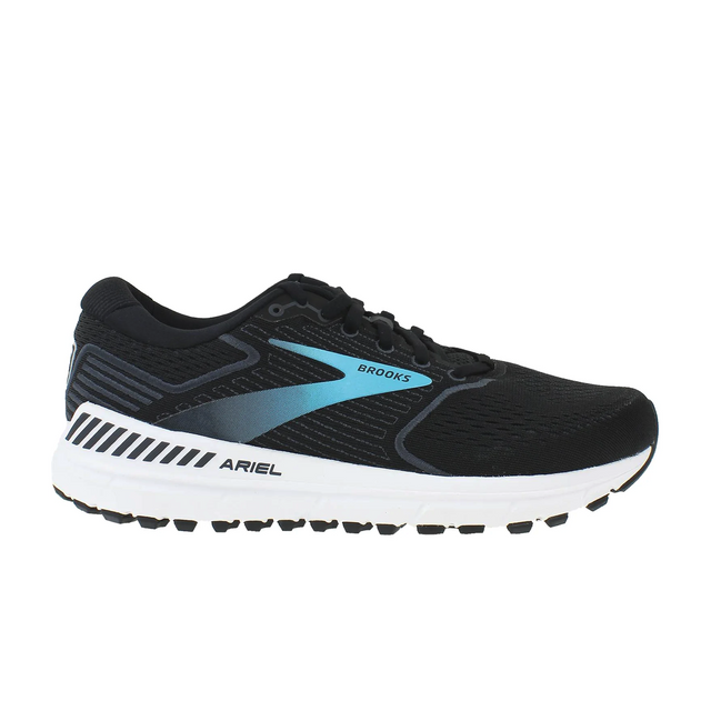 Brooks Ariel 20 Running Shoe (Women) - Black/Ebony/Blue Athletic - Running - Cushion - The Heel Shoe Fitters