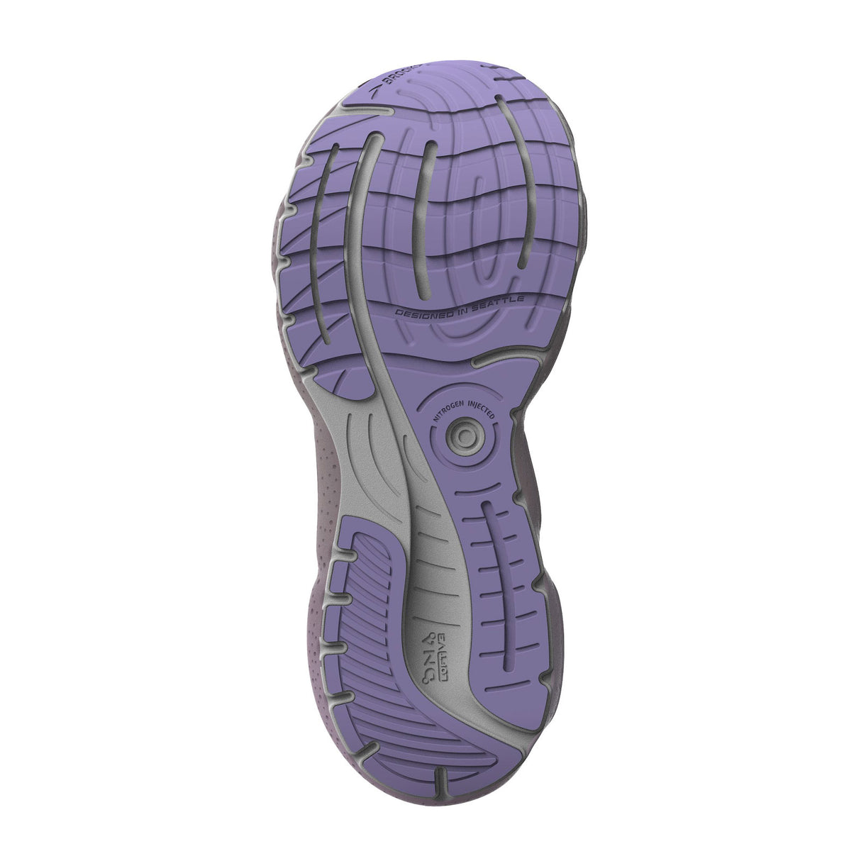 BROOKS GLYCERIN 20 WOMENS WHITE ORCHID LAVENDER