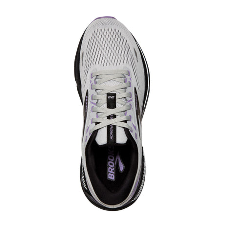 Brooks Adrenaline GTS 23 Running Shoe (Women) - Grey/Black/Purple Athletic - Running - The Heel Shoe Fitters