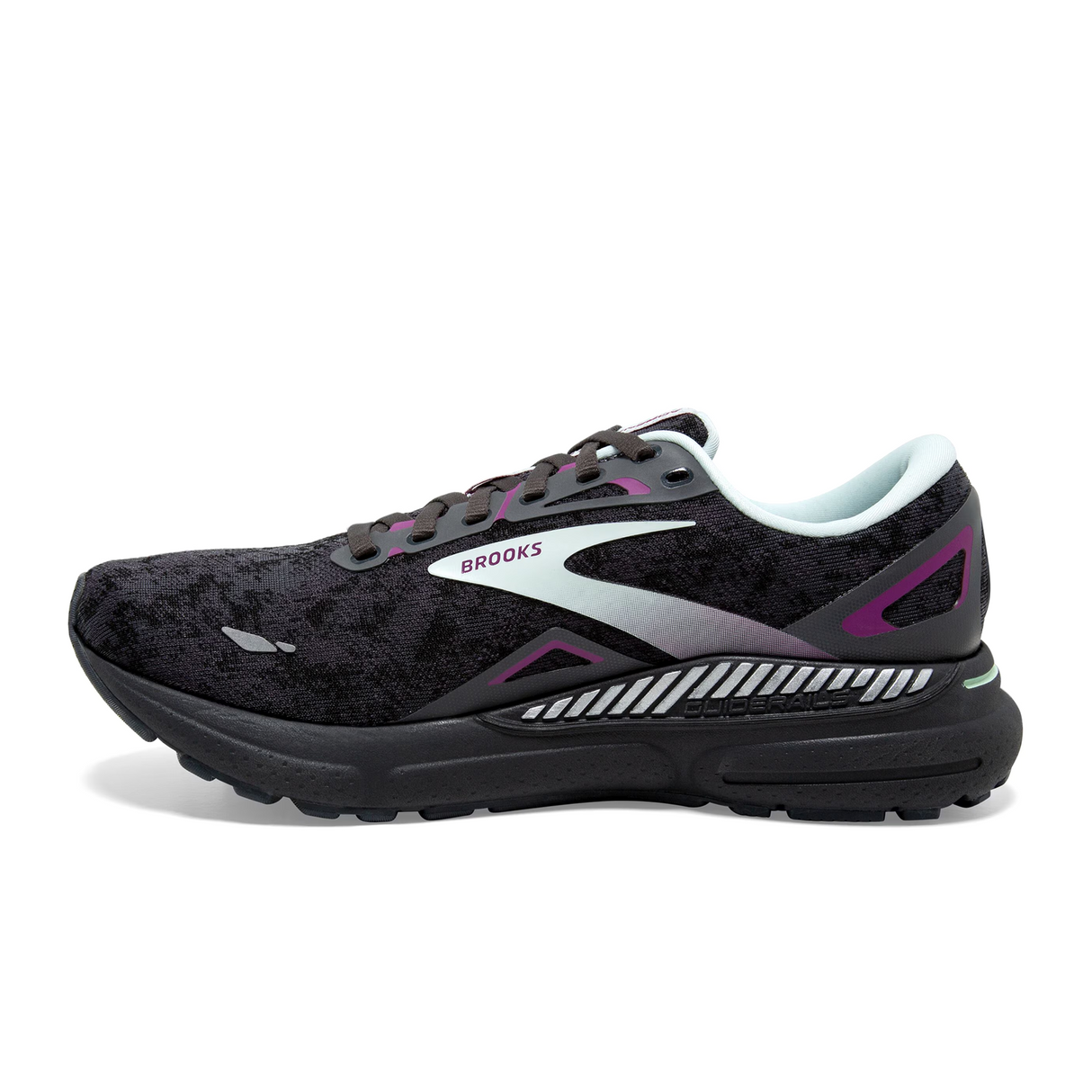 Brooks Adrenaline GTS 23 Running Shoe (Women) - Black/Light Blue/Purple Athletic - Running - The Heel Shoe Fitters