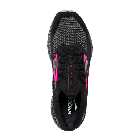 Brooks Levitate StealthFit 6 Running Shoe (Women) - Black/Pink Athletic - Running - Cushion - The Heel Shoe Fitters