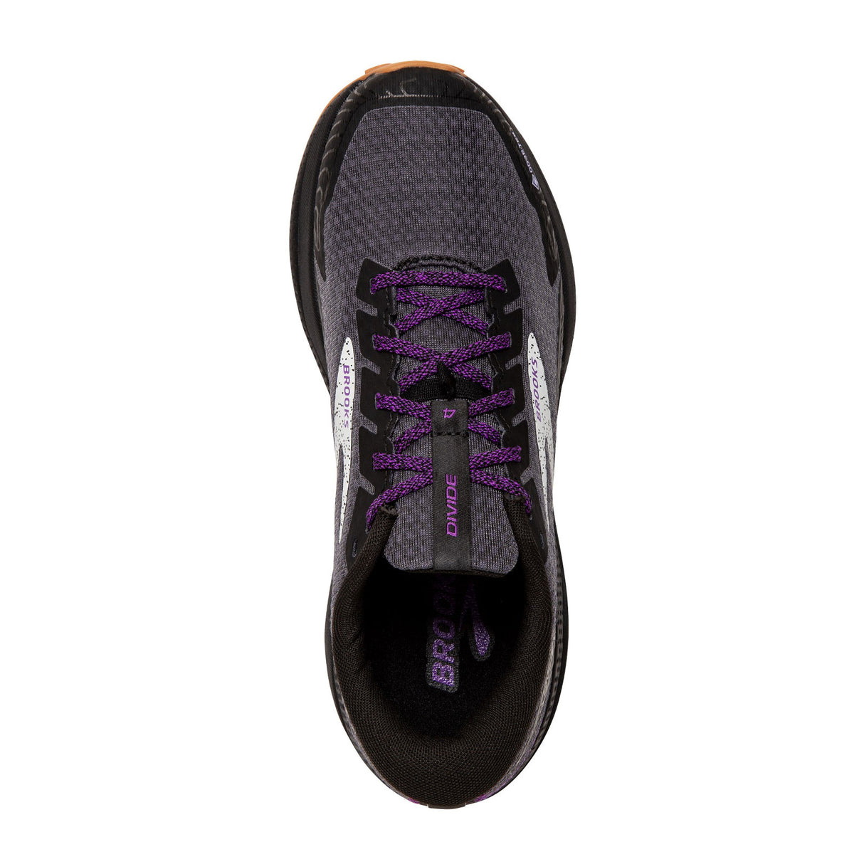Brooks Divide 4 GTX (Women) - Black/Blackened Pearl/Purple Athletic - Running - Neutral - The Heel Shoe Fitters