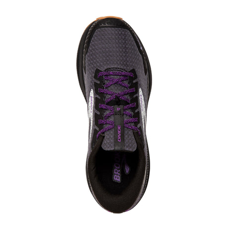 Brooks Divide 4 GTX Running Shoe (Women) - Black/Blackened Pearl/Purple Athletic - Running - Neutral - The Heel Shoe Fitters