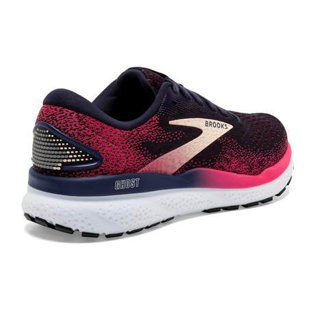 Brooks Ghost 16 Running Shoe (Women) - Peacoat/Raspberry/Apricot Athletic - Running - Neutral - The Heel Shoe Fitters