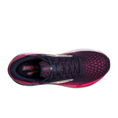 Brooks Ghost 16 Running Shoe (Women) - Peacoat/Raspberry/Apricot Athletic - Running - Neutral - The Heel Shoe Fitters