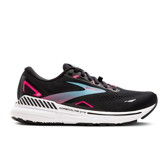 Brooks Adrenaline GTS 23 GTX Running Shoe (Women) - Black/Knockout Pink/Aqua Athletic - Running - Stability - The Heel Shoe Fitters