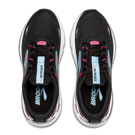 Brooks Adrenaline GTS 23 GTX Running Shoe (Women) - Black/Knockout Pink/Aqua Athletic - Running - Stability - The Heel Shoe Fitters