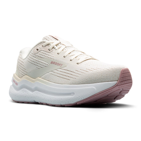 Brooks Ghost Max 2 Running Shoe (Women) - Coconut Milk/Gray/Zephyr Athletic - Running - Cushion - The Heel Shoe Fitters