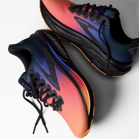 Brooks Ghost 17 Running Shoe (Women) - Night/Blue/Papaya Athletic - Running - Neutral - The Heel Shoe Fitters