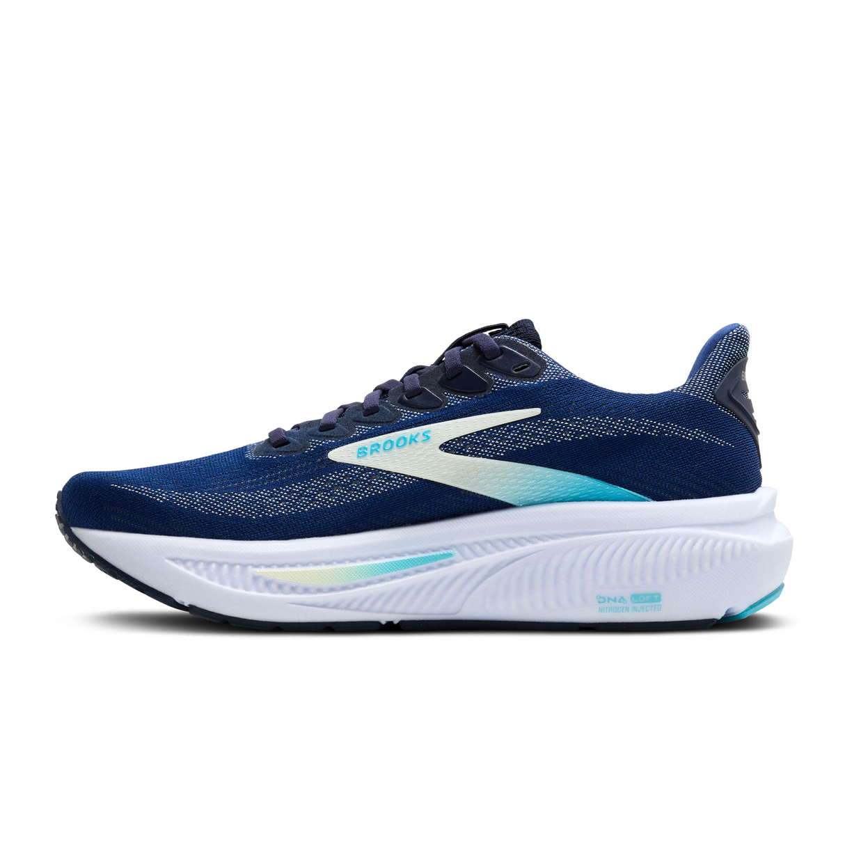 Brooks Ghost 17 Running Shoe (Women) - Navy/Green/Turquoise
