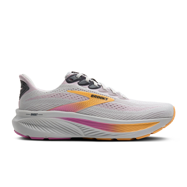 Brooks Ghost 17 Running Shoe (Women) - Oyster/Apricot/Pink Athletic - Running - Neutral - The Heel Shoe Fitters