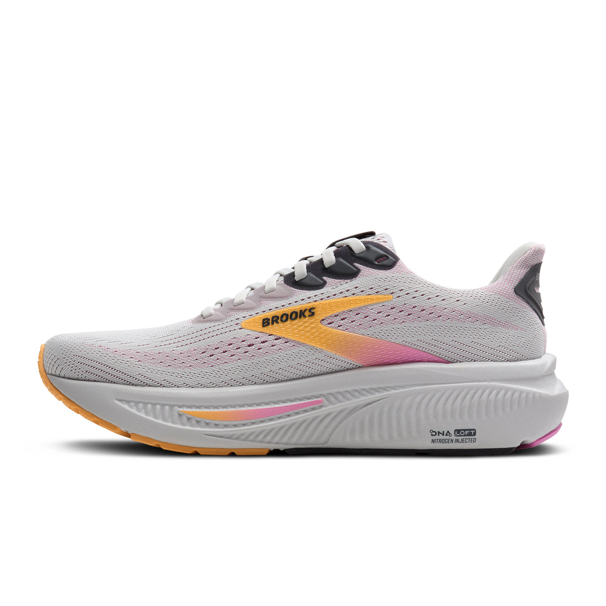 Brooks Ghost 17 Running Shoe (Women) - Oyster/Apricot/Pink Athletic - Running - Neutral - The Heel Shoe Fitters