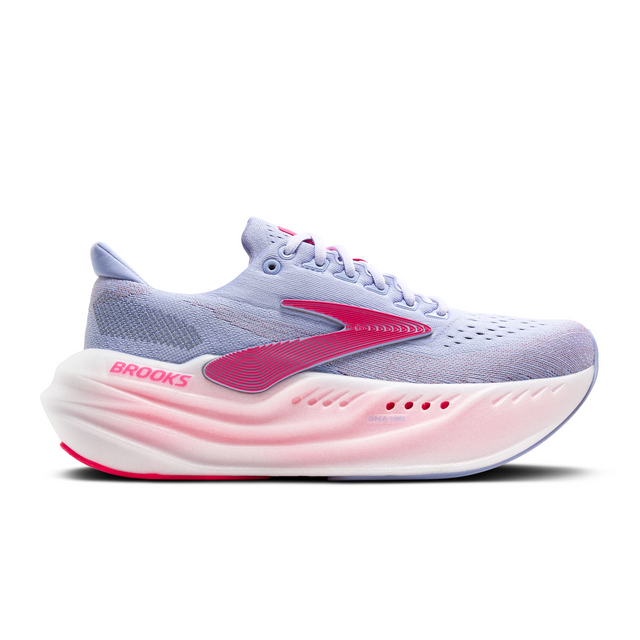Brooks Glycerin Max Running Shoe (Women) - Blue Heron/Diva Pink/White Athletic - Running - Cushion - The Heel Shoe Fitters
