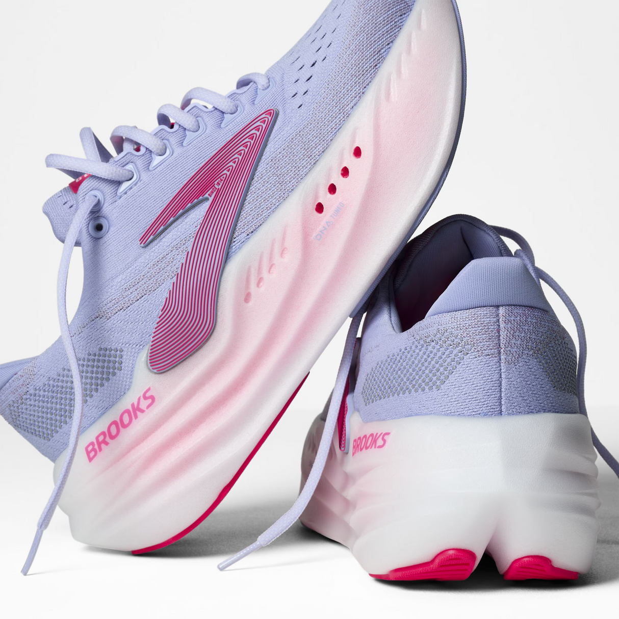 Brooks Glycerin Max Running Shoe (Women) - Blue Heron/Diva Pink/White Athletic - Running - Cushion - The Heel Shoe Fitters