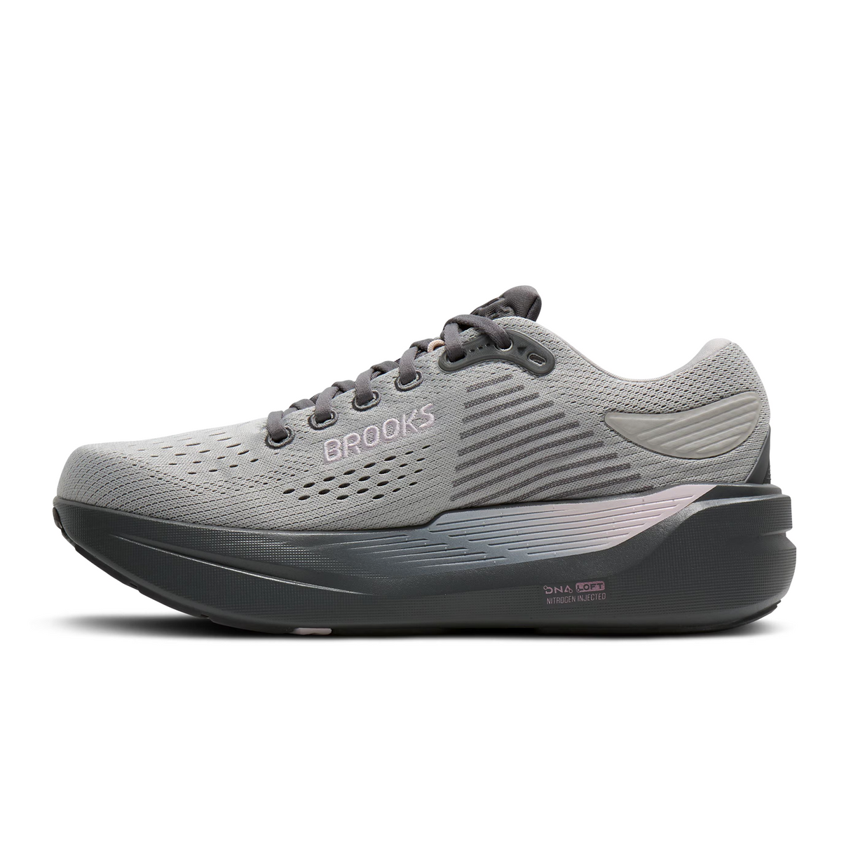 Brooks Ghost Max 3 Running Shoe (Women) - Harbor Mist/Poppy Seed/ Pink