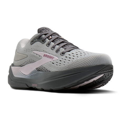 Brooks Ghost Max 3 Running Shoe (Women) - Harbor Mist/Poppy Seed/ Pink Athletic - Running - Cushion - The Heel Shoe Fitters