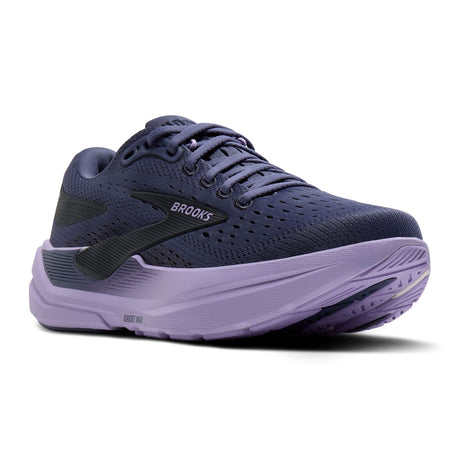 Brooks Ghost Max 3 Running Shoe (Women) - Nightshadow/Ebony/Purple Athletic - Running - Cushion - The Heel Shoe Fitters