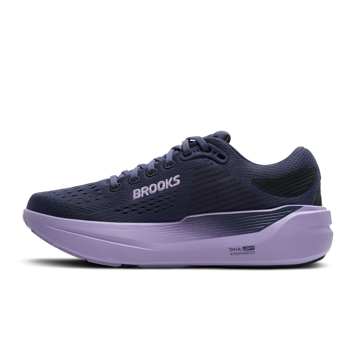 Brooks Ghost Max 3 Running Shoe (Women) - Nightshadow/Ebony/Purple Athletic - Running - Cushion - The Heel Shoe Fitters
