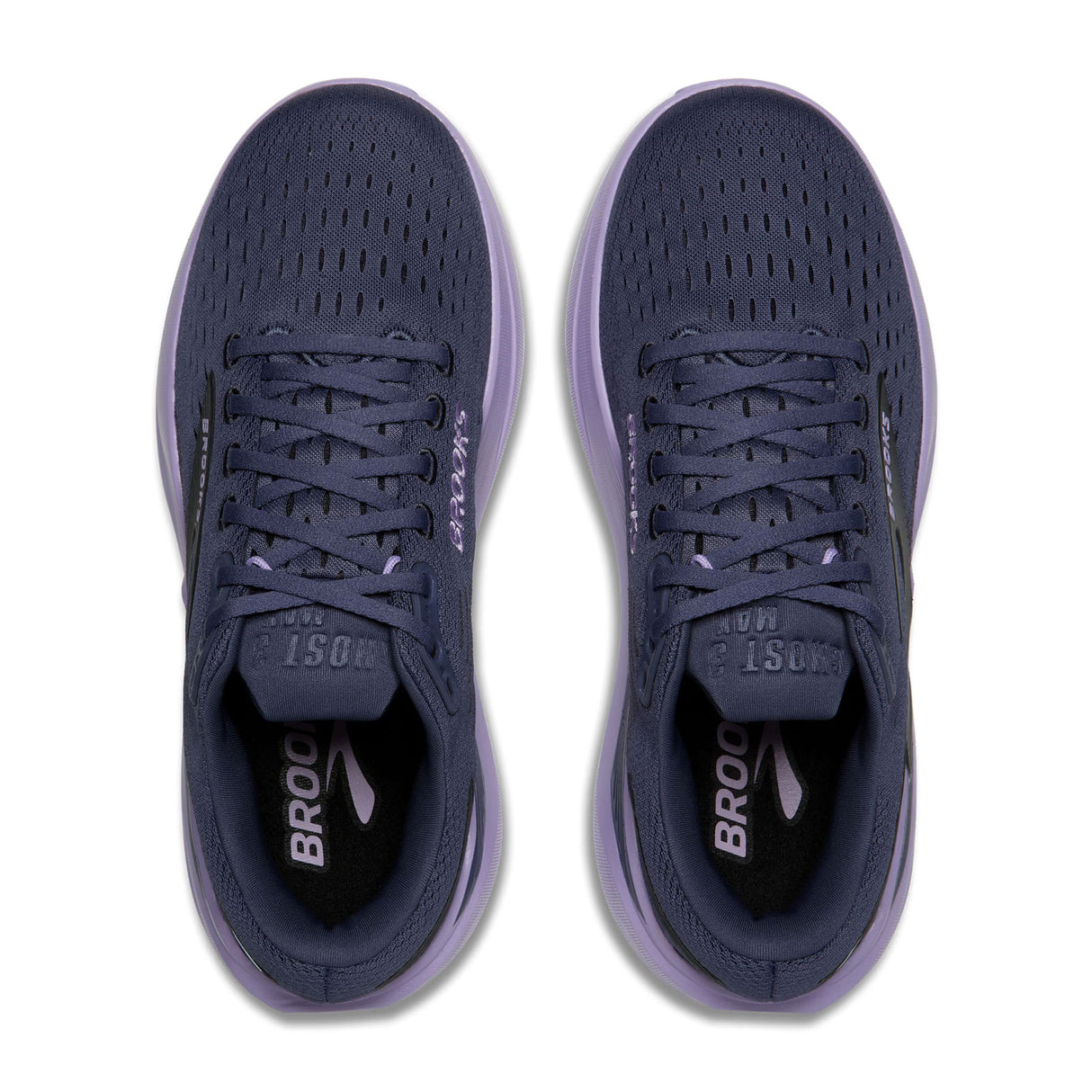 Brooks Ghost Max 3 Running Shoe (Women) - Nightshadow/Ebony/Purple Athletic - Running - Cushion - The Heel Shoe Fitters