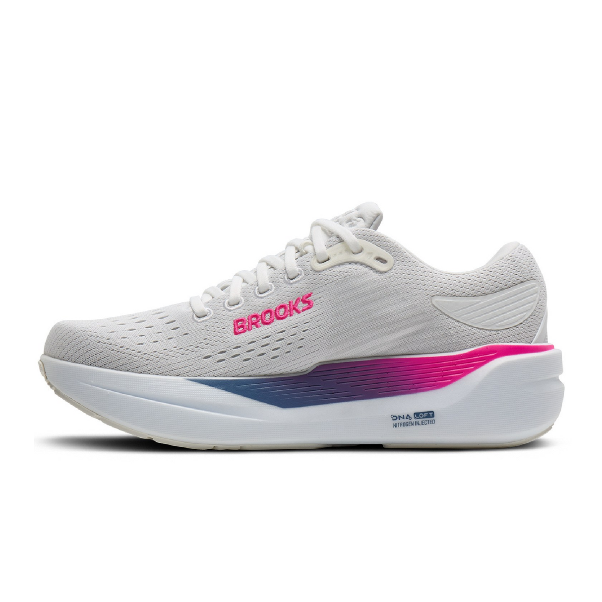 Brooks Ghost Max 3 Running Shoe (Women) - White/Moonlight/Pink