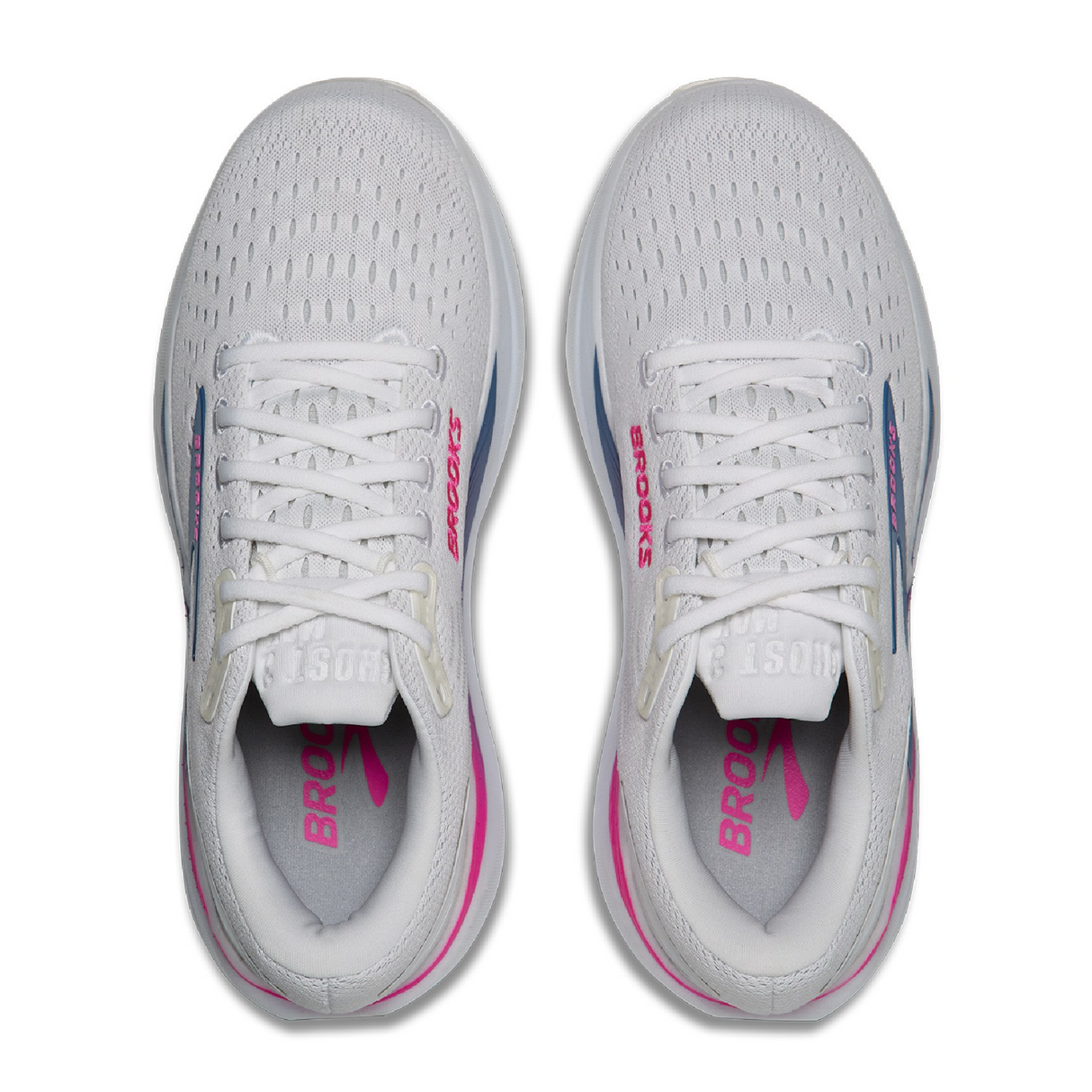 Brooks Ghost Max 3 Running Shoe (Women) - White/Moonlight/Pink