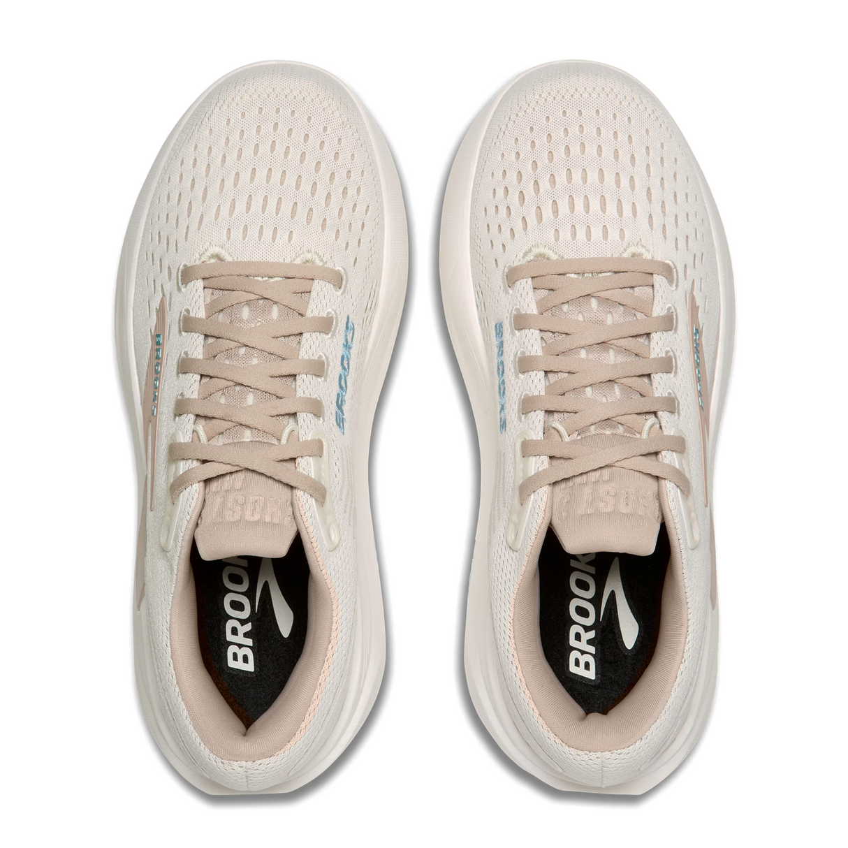 Brooks Ghost Max 3 Running Shoe (Women) - Coconut/Chateau Grey/Blue Athletic - Running - Cushion - The Heel Shoe Fitters