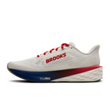 Brooks Launch 12 Running Shoe (Women) - Coconut/Red/Blue Athletic - Running - Neutral - The Heel Shoe Fitters