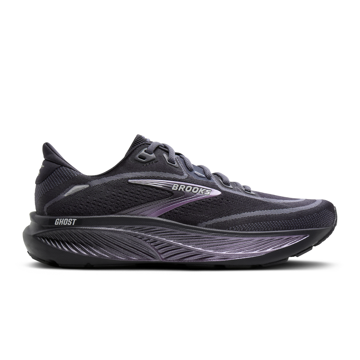 Brooks Ghost 18 Running Shoe (Women) - Ebony/Folkstone/Metallic