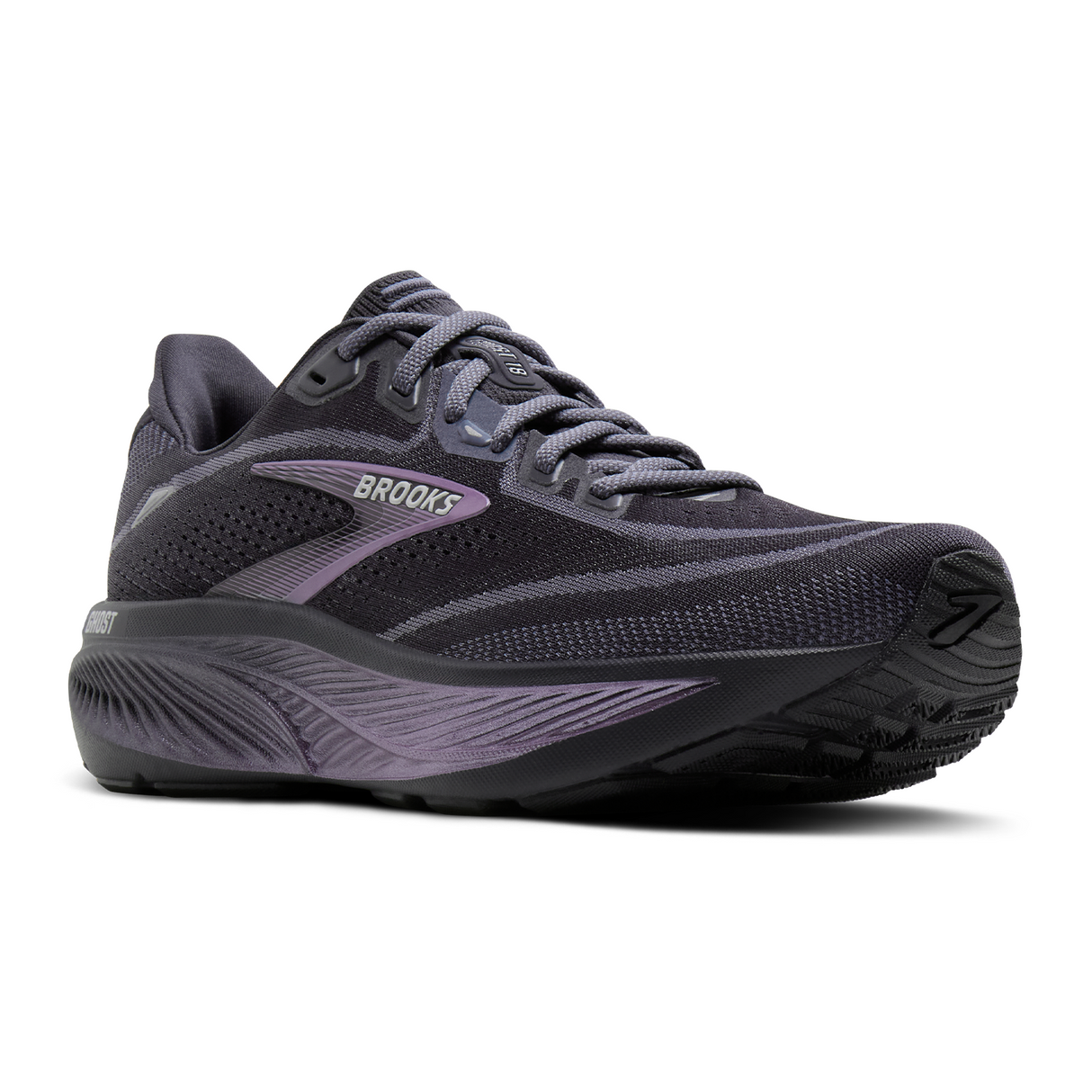 Brooks Ghost 18 Running Shoe (Women) - Ebony/Folkstone/Metallic