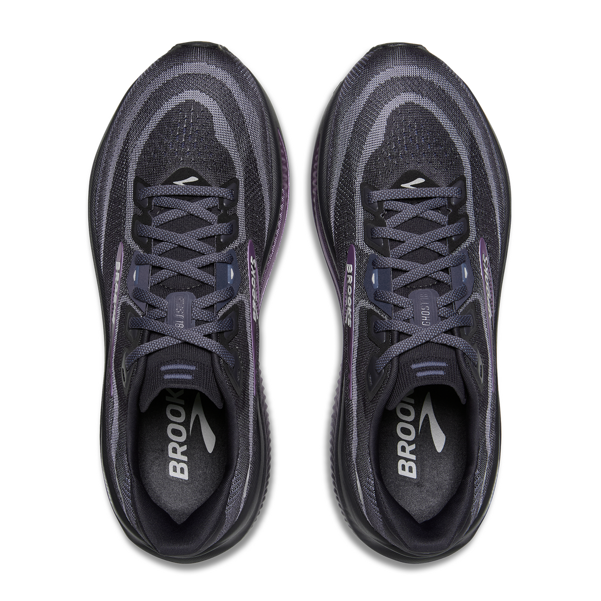 Brooks Ghost 18 Running Shoe (Women) - Ebony/Folkstone/Metallic